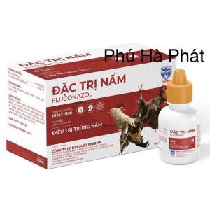 Fluconazol 2000mg - giải pháp nấm diều nấm nội tạng nấm phổi cóc hầu trên gà đá chim cảnh mèo