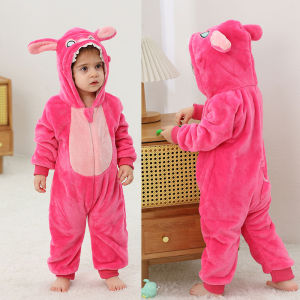 Lilo Stitch Baby Rompers Winter Costume Girl Boy Toddler Anime Jumpsuit Infant Clothes Pyjamas Kids Onesies Ropa Bebes