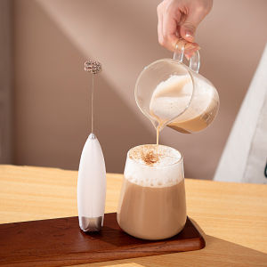 Battery powered milk frother 3-speed handheld egg beater portable beverage coffee machine mini jam home kitchen blender