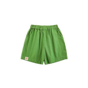 Cute Summer Short Sleeve round Neck Breathable Cool Cotton Blend Shorts Five Parts Short Pants Childrens Clothing Set for Girls