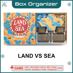 Land vs Sea Board Game Box Organizer Insert