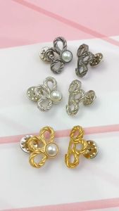 Kancing Jeans Tusuk Motif Bunga Simple Adjustable