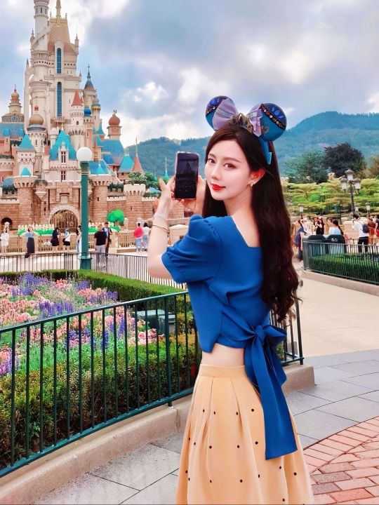 YIZHENMEI Tale Style Disney Princess Yellow Dress Lazada