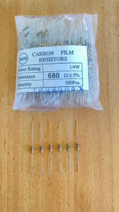 Resistor 1/4watt 680 Ohm Resistor 1/4 680R (500 pcs)