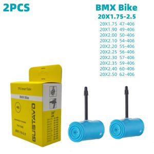 GUSTAVO TPU Tube BMX Bike Folding Bicycle Inner Tube 20X0.9-1.5/20X1.75-2.5 (406) 45mm 65mm Length French Valve