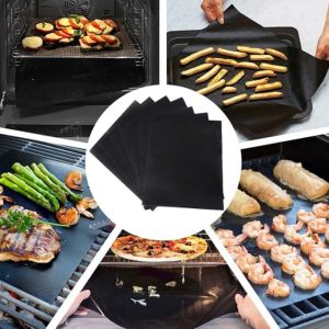 1pcs 40*33cm Mats Easy BBQ Grill Mat Bake NonStick Grilling Mats Quality Heat Resistant