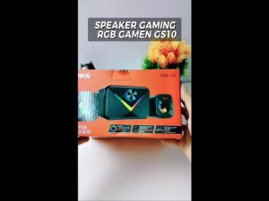GAMEN GS10 Speaker Gaming RGB For PC Laptop & Smartphone USB Portable Original