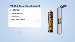 V-Tech VT-655 Auto Glass Silicone Sealant 310ML - Black