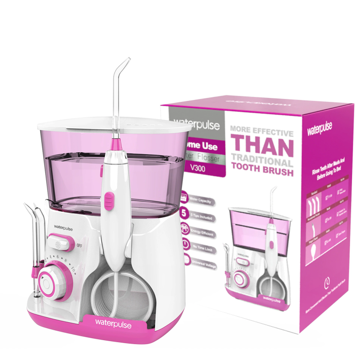 Electric Water Jet Flosser Pick Oral Irrigator Dental Hygiene Flossing Equipment Teeth Cleaner 5Tips Mouth Washing Cleaning Tool