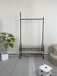 Bedroom Clothes Rack with Wheels Metal Clothes Hanger Sampayan Clothes Rack Organizers Indoor & Outdoor