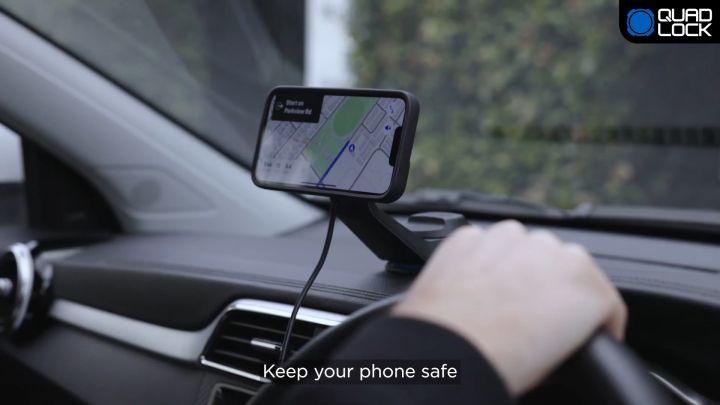 Đế gắn điện thoại trên xe ô tô QUAD LOCK chính hãng Lazada