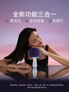 Star Singbar Mini Egg All-In-One Microphone Speaker Handheld Dual Speaker Built-In Battery Bluetooth Wireless Karaoke Mic