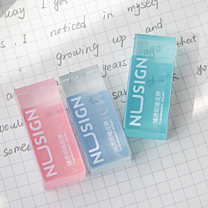 deli | 1/36Pcs Lovely Transparent Eraser for Kids Ins Simplicity Solid Color Eraser Pencil Eraser Back To School Cute Student Supplies
