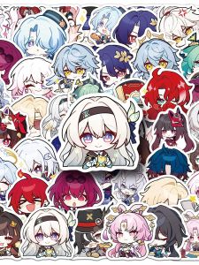 50-Piece Set Cute Graffiti Stickers for Mobile Phone Case Water Cup Luggage Cartoon Animation Train Ruinopia Decals