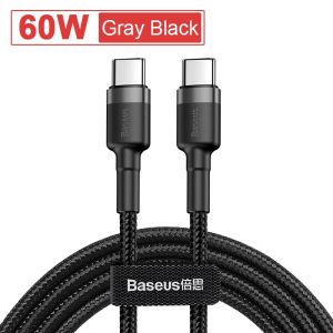 BASEUS | Baseus USB Type C To USB C Cable For iPhone 17 16 100W/5A PD Fast Charging Charger Cord For Macbook Xiaomi Samsung Type-C Cable