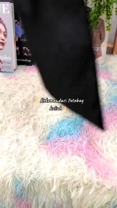 WEIYI Totebag Wanita 5 Model Warna Hitam Bahan Kain Drill Kualitas Premium