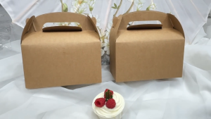 ถุงไทย กล่องกระดาษคราฟ กลองคัพเค้ก กล่องใส่ขนมเค้ก กล่องกระดาหูหิ้ว ใส่ขนม พร้อมส่งทั่วไทย