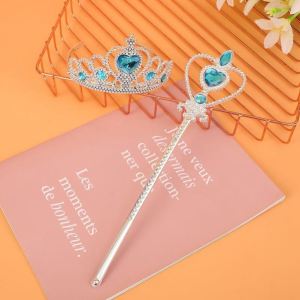 JIUDUOLAN | Frozen Elsa Crown Magic Wand Set for Girls