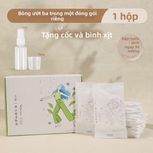 Brainbow | Miếng Bông Mỏng Siêu Tiết Kiệm Nước Đa Chức Năng Dùng cho Mặt có Thể Gập