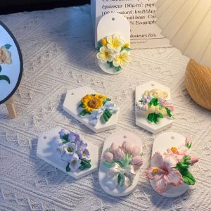 Handmade DIY Aromatherapy Gypsum Doll Coloring White Mold Flower Brand Relief Painting Company Team Building Activity Souvenir