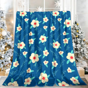 Beast Kingdom | Cute Illustration Quick Drying Throw Size Thick Silky Plush Blanket Ideal for Christmas Tree Holiday Party Decoration