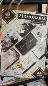 Kertas Undangan / Sertifikat - SUN Memorable Glossy Paper Single Side 240 Gram Cloth (Kanvas) / Cross (Linen) / Pearl (Mutiara) / Strip (garis) / Pinhole (bintik)