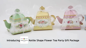6 pcs Tea Pot Loot Bag Kettle Shape Party Supplies Party Packs and Sets Candy Bag Wrapping Bag