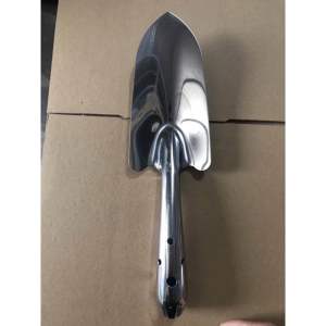 Xẻng làm vườn inox TXE-01 Xẻng thép trắng cẩm tay Xẻng inox cầm tay mini