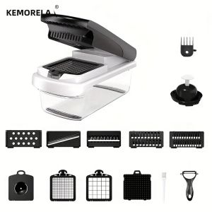 Máy Thái Rau Đa Năng 14/15 Inch Có Hộp Đựng Lưỡi Dao Bằng Thép Không Gỉ Thân Thiện Với Môi Trường Dùng Thái Salad Khoai Tây Cà Rốt Hành Tây