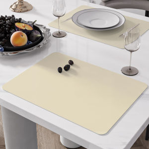 Heat Resistant Oil Proof Dining Table Mat PVC Material Simple Modern Style Home Use Dinnerware Pad Tablecloth Pad Bowl Pad