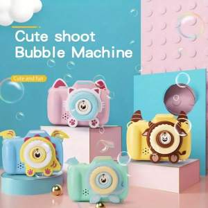 Cartoon Camera Bubble Machine Toy Automatic Bubble Blower For Boys And Girls Suitable For Outdoor Play Birthday Gifts