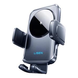 LISEN | Giá Đỡ Điện Thoại Sạc Nhanh Không Dây cho Ô Tô Tự Nhận Diện