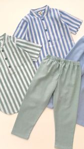 PEEWEE Setelan koko anak set kurta anak set kemko anak salur 1-10 Tahun