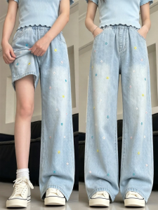 Snoopy | Anti-Mosquito Light Tencel Wide Leg Jeans Pants