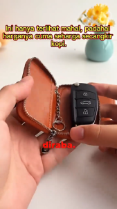 Gantungan Kunci Mobil / Motor Sarung Cover Dompet Kunci Mobil Logo Merk Kendaraan Hitam Zipper Elegant Gantungan Kunci Mobil Motor SUZUKI HONDA TOYOTA SUZUKI