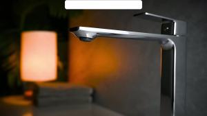 AIM Public Series Tall Single Hole Brass Hot & Cold Bathroom Sink Mixer Tap Wash Basin Vanity Faucet Household Use For Vessel Sinks