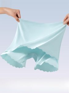 MiiOW | Quần an toàn mùa hè Ice Silk cho nữ Quần lót chống trượt kháng khuẩn không để lại dấu vết cạp vừa quần lót hai trong một