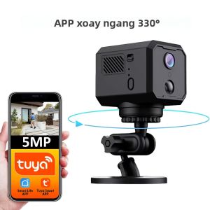 Camera IP Wifi Tuya Thông Minh Pin Sạc Độ Phân Giải HD Camera Giám Sát Mạng Theo Dõi Chuyển Động Xoay Chiều Tầm Nhìn Ban Đêm Camera An Ninh Mini Dùng Trong Nhà