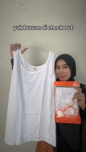 Singlet Golden Nick Kaos Dalam Wanita Size Jumbo Katun Putih XXL - XXXL