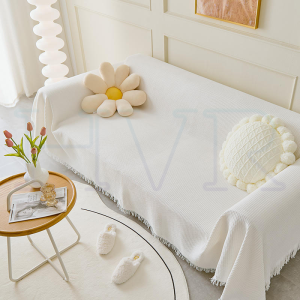ผ้าคลุมโซฟา ผ้าห่มโซฟา 180x340ซม. ยุโรปเหนือ สีทึบ ผ้าห่ม ผ้าขนหนูโซฟา ฝาปิดกันฝุ่น ลม cotton blanket โซฟาเดี่ยวปกโซฟาเบาะหุ้มผ้า ผ้าห่ม