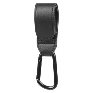 Hamshmoc 1 Piece Baby Stroller Hook Leather Multifunction Trolley Pram Hook Organiser Convenient For Diaper Bag Baby Infant Traveling Fit All Stroller Hanging Accessories
