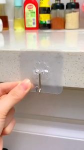 5/10Pcs Transparent Hook Wall-mounted Wall Hook Suitable for Families/Transparent Wall Hooks Hanger