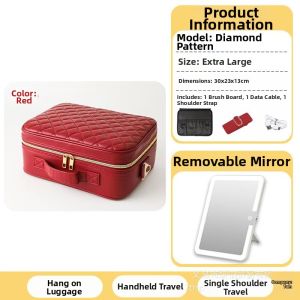 LED Portable Makeup Case Large Capacity