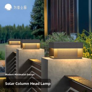 VINCAN | Solar Waterproof Outdoor Pillar Light