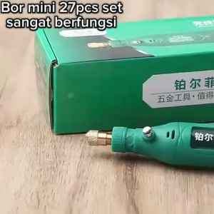 Grinder Bor Mini listrik DC 24PCS 12V DC 15000 RPM Mini Drill Electric Engraver Gerender kayu