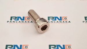 BAUT L M8X20 NIKEL MATERIAL BAJA KOKOH DENGAN LAPISAN ANTI KARAT - 5 PCS