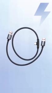 100W 90 °   Cáp USB Sang C Dạng Khuỷu Tay Sạc Nhanh PD Cáp Chơi Game Siêu Tốc Dành Cho Samsung S23 S22 Huawei Realme Hỗ Trợ Truyền Dữ Liệu Kim Loại