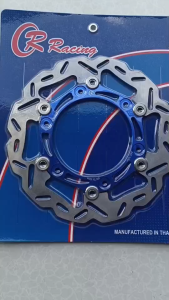 จานดิสเบรค หน้า ADV-150/ADV-160 2 ชั้น สีแดง RACING ขนาดจานเท่าของเดิม ไส้กลางจาน อลูมีเนียม T6 หมุดสแตนเลส เนื้อจาน เป็นเหล็กอย่างดีไม่ขึ้นสนิม จานเบรค