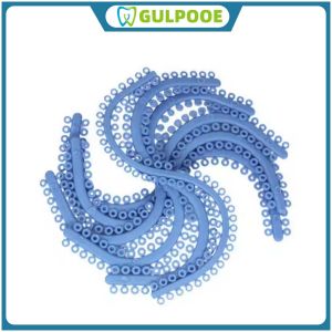 GULPOOE 10Pcs/Bag Dental Orthodontic Elastic Separators Teeth Spacer Gap Separate Tie Ligatures Separating Ring Rubber Bands