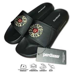 Perdiess - Peace & Love | Sandal Slop Pria Wanita Sendal Slipper Bahan Permium Lembut dan Empuk